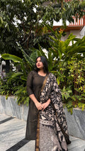 SC406 – Black Printed Handloom Cotton Set