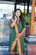 SC409 – Green Traditional Handloom Cotton Set