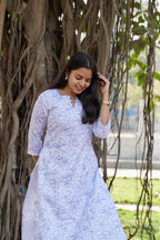SC202 – floral Printed Linen kurti