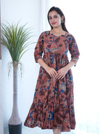 SC109 – kalamkari Printed Cotton Frock