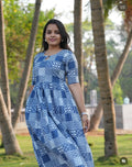 SC113- Geometrical print Cotton Frock