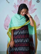 SC405 – Black Ikkat Handloom Cotton Set