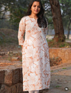 SC502 – Beige Cotton Kurti
