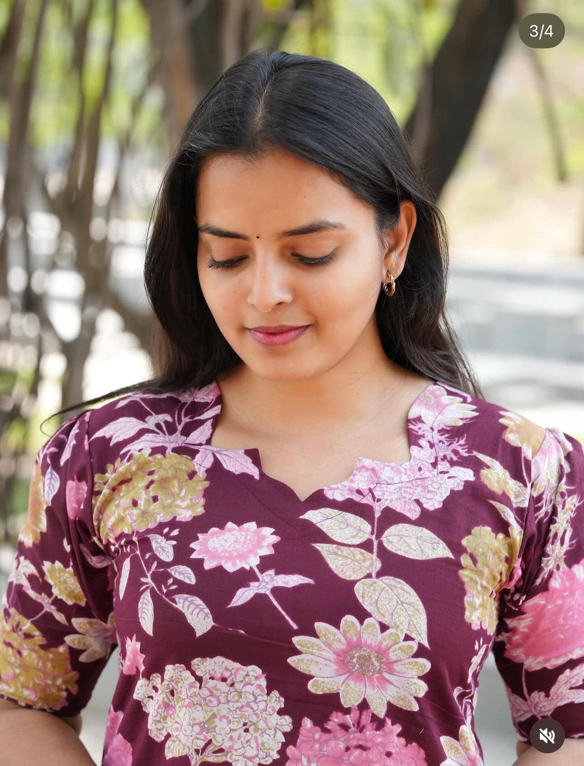 SC505 – Maroon Cotton Kurti